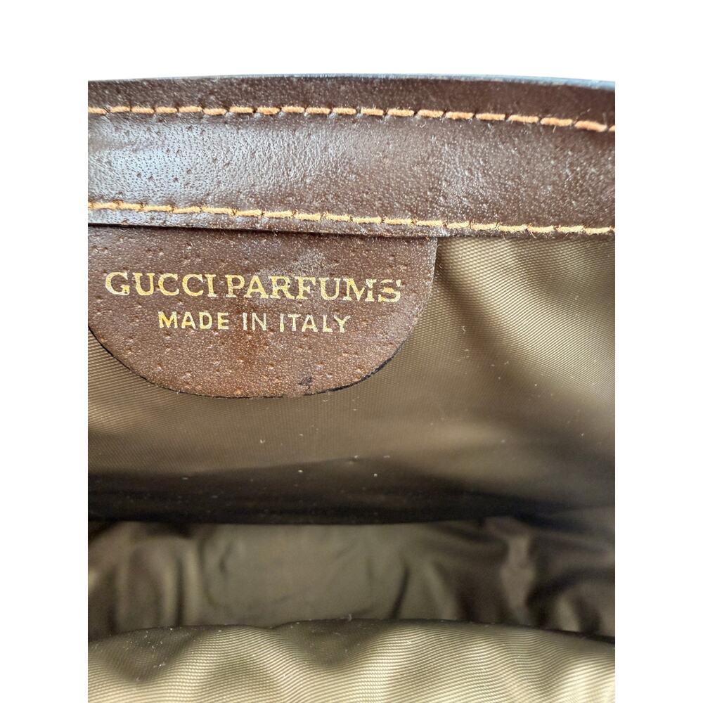 GUCCI Vintage GG Canvas Web Sherry Line Handbag Beige Red - Picture 7 of 13